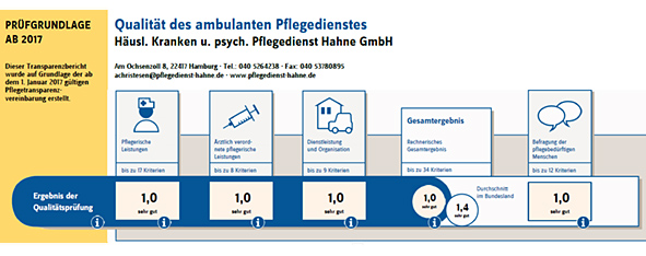 MDK Prüfung Pflegedienst Hahne GmbH - 2019